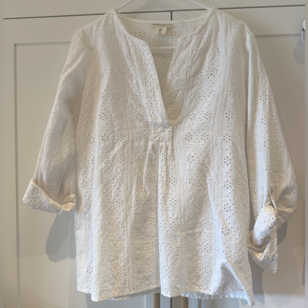 christian siriano blouse / coverup